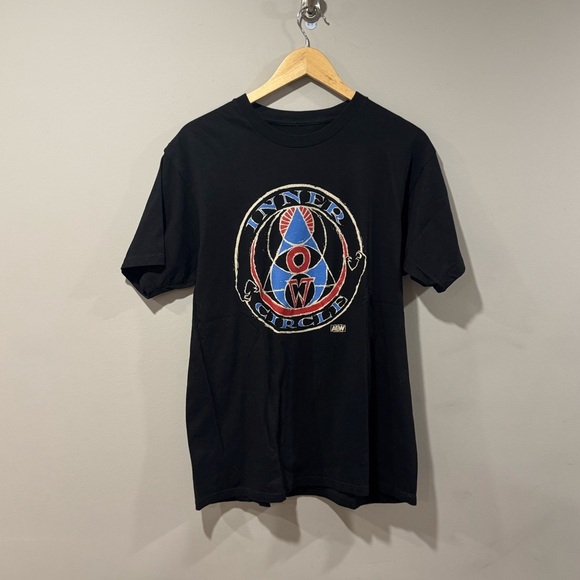 AEW Inner Circle Logo Chris Jericho Wrestling Hagar Ortiz T-Shirt - Picture 1 of 6